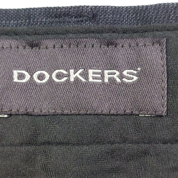 Dockers Pants Mens Size 36x32 Dark Gray Flat Front Slim Fit Pockets NWT $60.00 - Picture 8 of 10